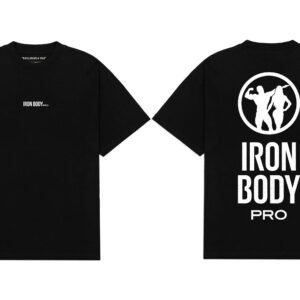 Camiseta Iron Body Pro Black Fio 30 de Algodão